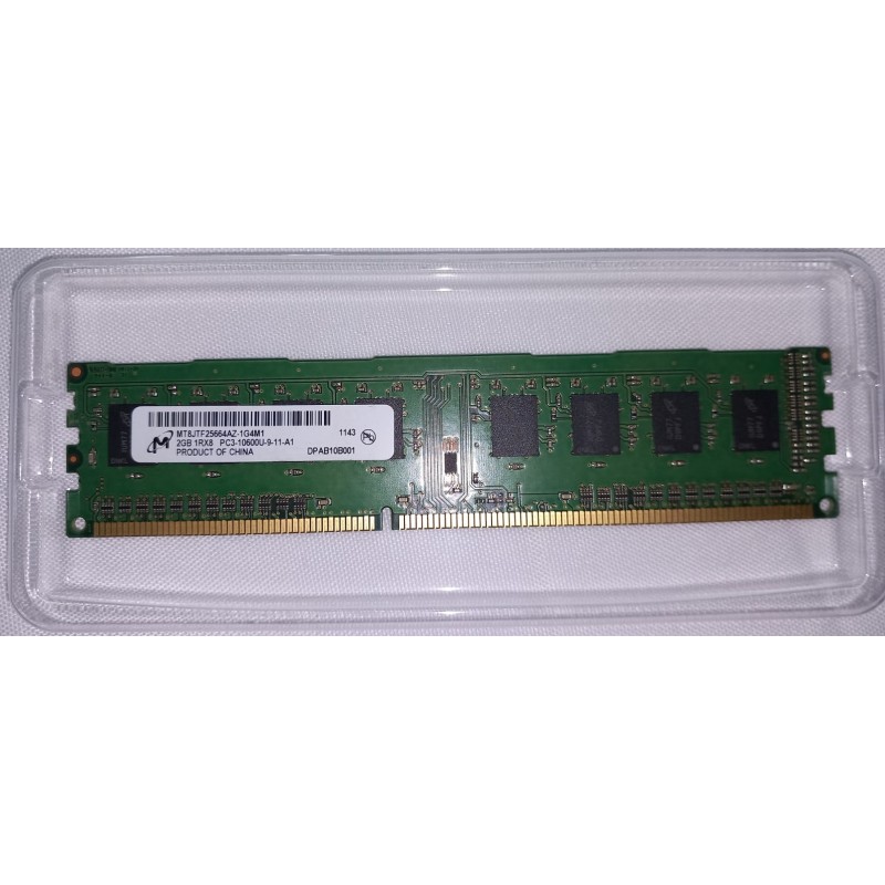 MEMORIA DDR3 2GB PC3-10600U DDR3 1333MHz  MT8JTF25664AZ