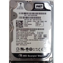 Hard drive 2.5" western digital 250gb wd2500bekt-75pvmt0