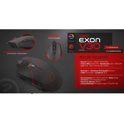 Mouse game ozone exon v30 - optical sensor - 5000 dpi